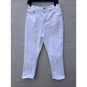 Frye White High Rise Straight Leg Denim Jeans Size 6/28